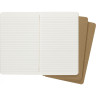 Набор блокнотов MOLESKINE Cahier Journal Large, линейка, бежевый, 3 шт. QP416